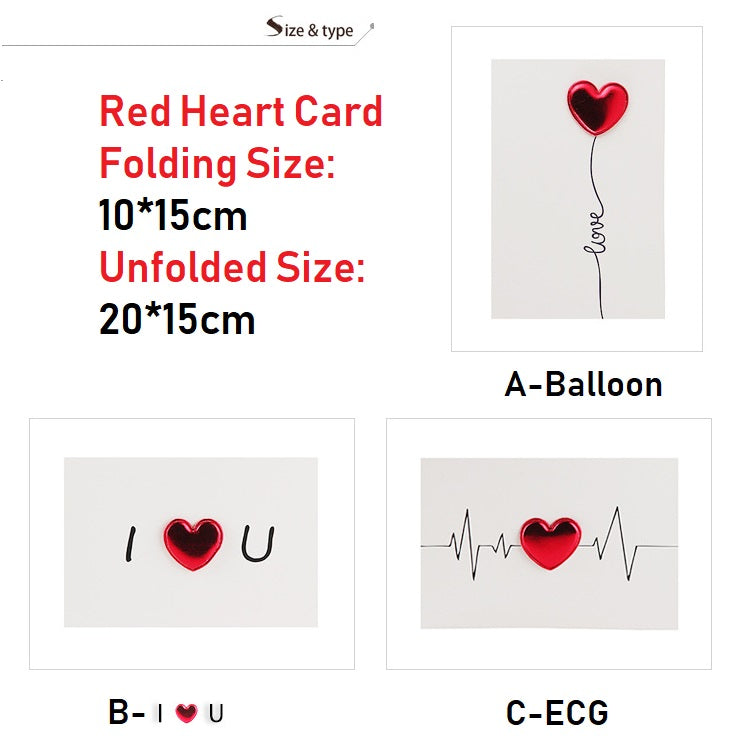 Love Postcard Valentines Day Gift Cards Wedding Invitation Greeting Cards Anniversary for Couples Handmade Valentines Day Gift