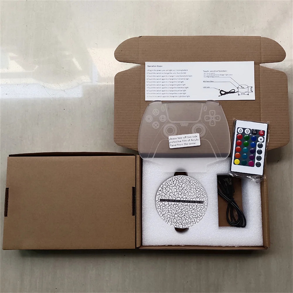 Romantic Love Led Night Lamp Heart-Shaped Night Light Room Decor Desk Ornament 3d Lamp Birthday Present Girlfriend Lovers Gift