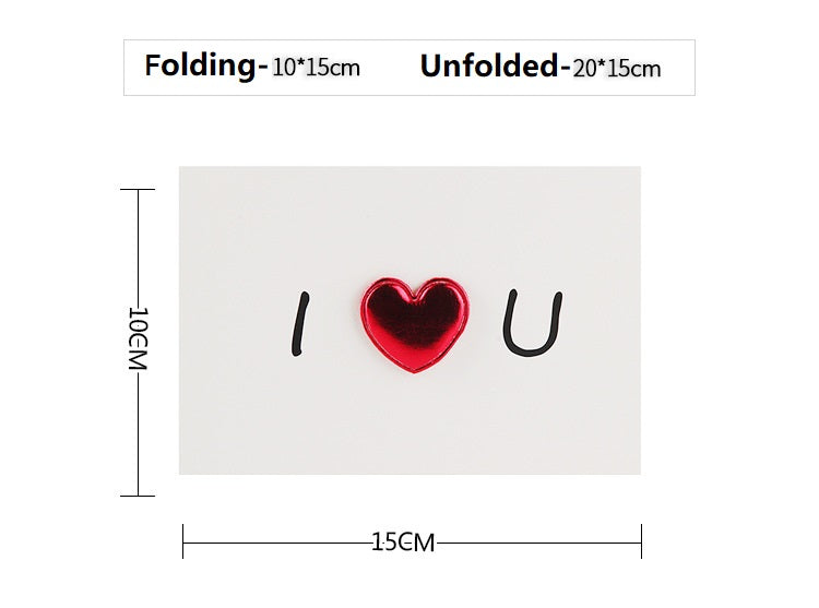 Love Postcard Valentines Day Gift Cards Wedding Invitation Greeting Cards Anniversary for Couples Handmade Valentines Day Gift